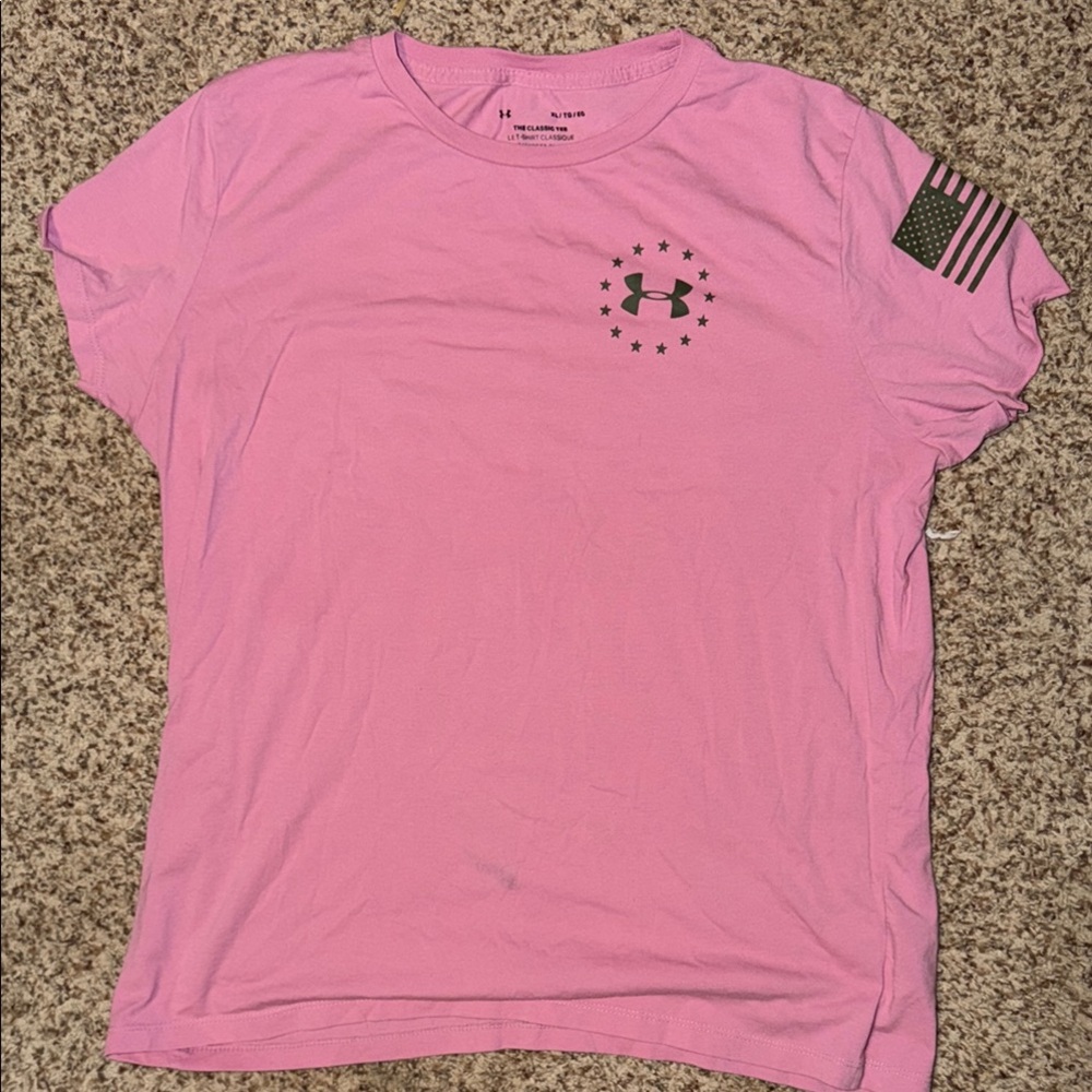 Under Armour Women’s xl freedom flag Pink Short-Sleeve Performance Tee